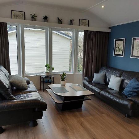 Modern En Chic Chalet Tot 4 Personen Op De Veluwe Recreatiepark De Oude Driest Putten Exteriör bild